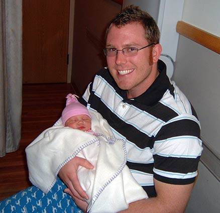 Alexis and the proud papa