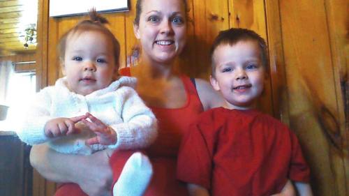 The Wood's - Melissa and I have been friends since...forever!! She and her sweet babes supported Eli and all the other Heart Warriors and Angels by wearing their red. 